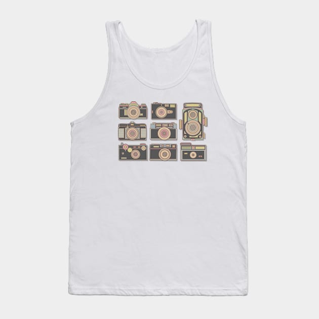 Dark Classic Camera Tank Top by milhad